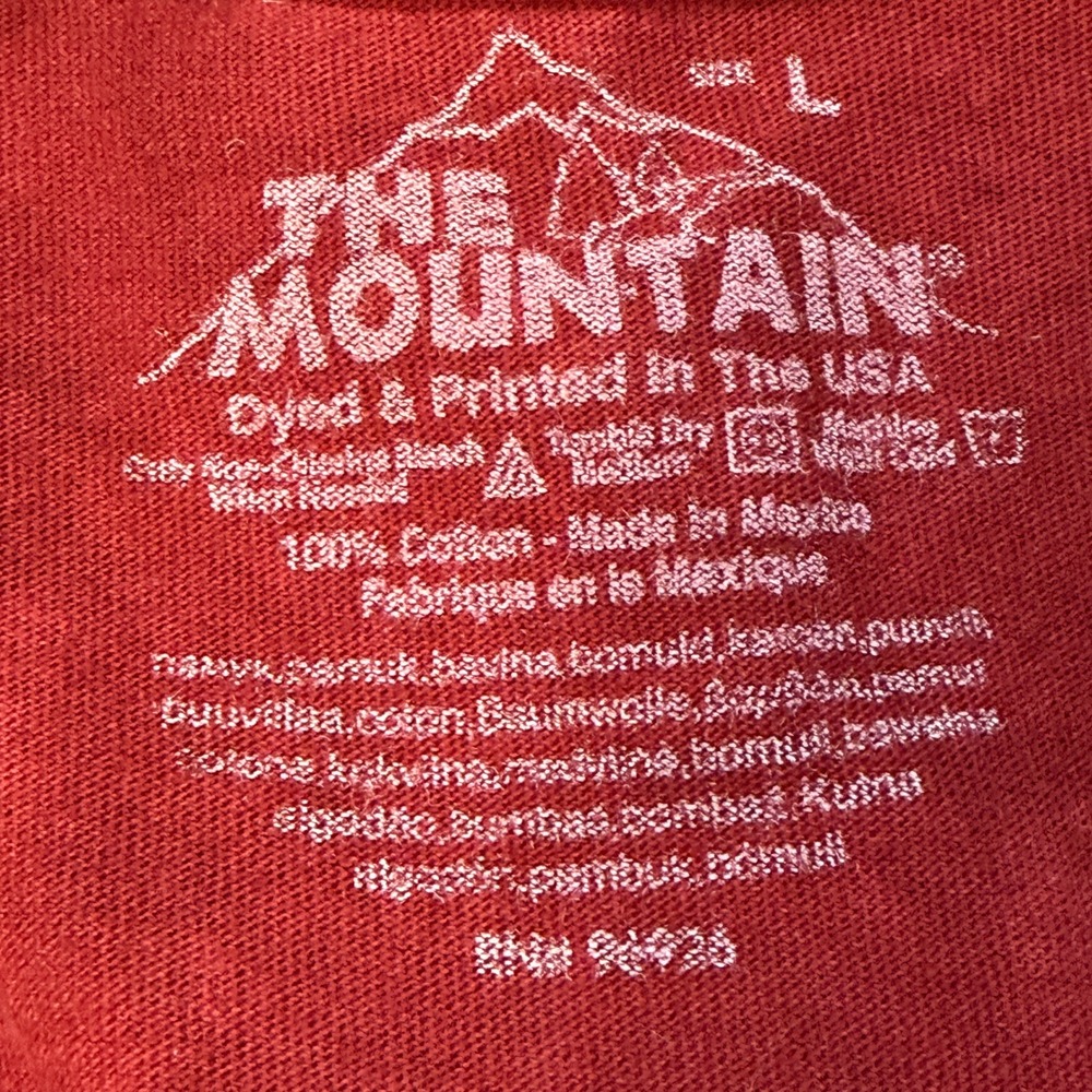 The Mountain Alabama Crimson Tide Elephant Helmet Tie Dye T-Shirt Mens Large Red - Picture 8 of 11